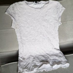White Lace Express T-Shirt Medium